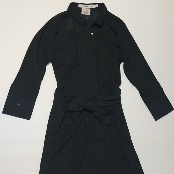 🆕 Gretchen Scott Black Shirt Dress - Women’s Size Small - Picture 2 of 6